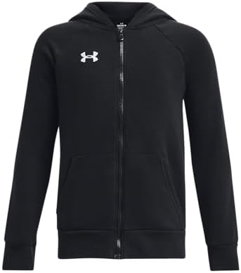 Under Armour Mens Rival Terry Full Zip, (001) Black / / Onyx White